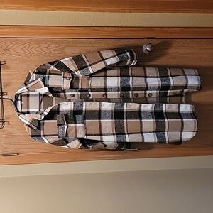 Women's long SHACKET. Size Large